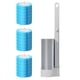 thumbnail image 1 of Cabezal de cepillo para limpieza de baño, accesorios de baño sin callejón sin salida (1 unidad, blanco), 18 Uds., 1 of 9