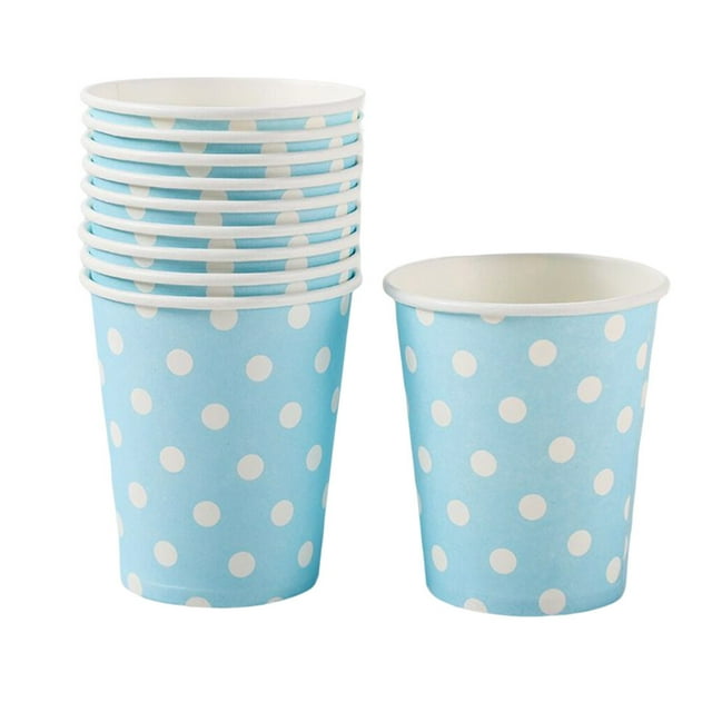 10 Uds. de tazas desechables Billuyoard para fiesta decoración del hogar azul Cambridge
