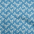 thumbnail image 1 of oneOone Rayon Medium Blue Fabric Valentine Heart Sewing Craft Projects Fabric Prints By Yard 56 Inch Wide, 1 of 4