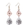 thumbnail image 1 of 1 Paire de Boucles d'Oreilles Hameçon pour Femmes Mode Alliage Steampunk Horloge Roue Design Mixte Boucles d'Oreilles, 1 of 6