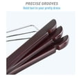 thumbnail image 4 of Perchas de madera para trajes TOPIA HANGER, madera de cerezo, paquete de 20, 4 of 6