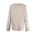 thumbnail image 3 of LWavelet Lace Long Sleeve Blouse Womens Plus Size Stylish Easy to Match Daily Casual Loose Fit Top Beige L, 3 of 4