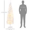 thumbnail image 3 of HOMCOM 6' Prelit Artificial Christmas Tree with Warm White LED Lights, 3 of 10