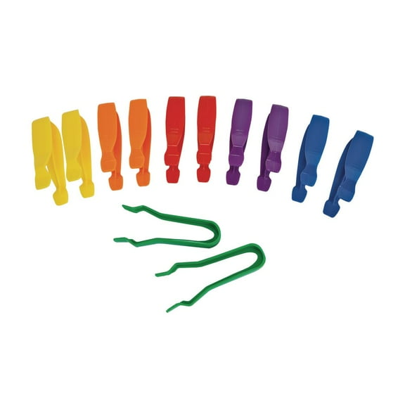 Excellerations Easy Squeeze Tweezers - Set of 12