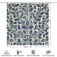 thumbnail image 2 of Shower Curtain 4 Piece Set Shower Curtain And Rugs Shower Curtain Set Modern Bohemian Leaves Durable And Waterproof Boho Botanical for Bathroom Decor, 2 of 8