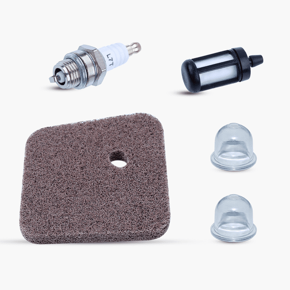 Air Fuel Filter Primer Bulb Spark Plug For STIHL FS45 FS46 FS55R FS55RC KM55