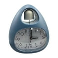 thumbnail image 1 of Mini reloj despertador con forma de huevo, luz nocturna sin tictac, números arábigos vintage para Azul, 1 of 9