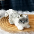thumbnail image 4 of romoty Long-Haired Kitten Silicone Stress Relief Toys, 5.11" x 2.75" x 2.75" Soft Squishy for Anxiety Relief, Desktop Fidget & Cat Lover Gift, 4 of 6
