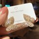 thumbnail image 5 of Pendientes de mariposa con circonitas Joyas para mujer Pendientes de estilo literario Pendientes sencillos y elegantes, 5 of 6
