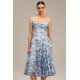 thumbnail image 1 of Vestido Bellabarnetten Lesa Halter a media pierna con estampado floral, 1 of 6
