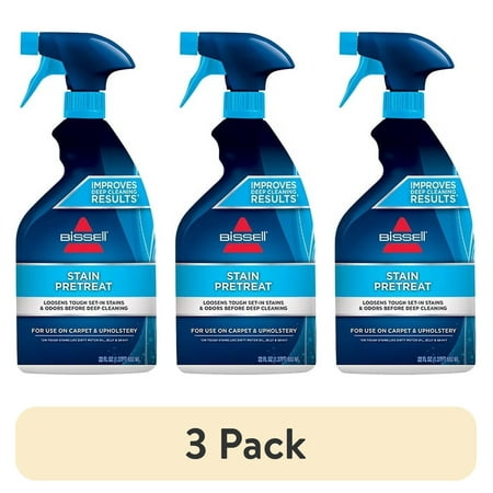 (3 pack) Bissell Stain Pretreat for Carpet & Upholstery, 22 oz, 4001V