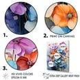 thumbnail image 3 of Designart "Abstract Floral Joy I" Violets Floater Framed Canvas Prints, 3 of 5