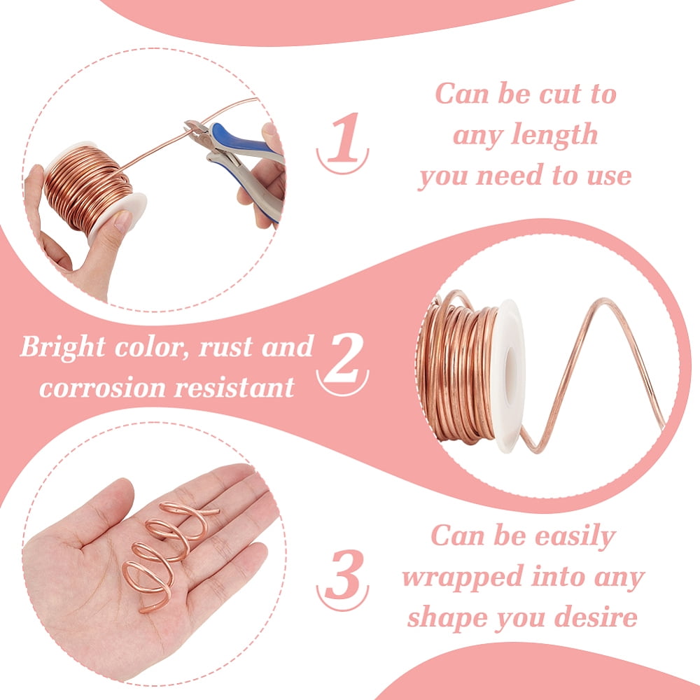 32.81 Feet Solid Copper Wire 10 Gauge Round Soft Copper Wire Pure Copper Wire Jewelry Making Craft Gem Wrapping