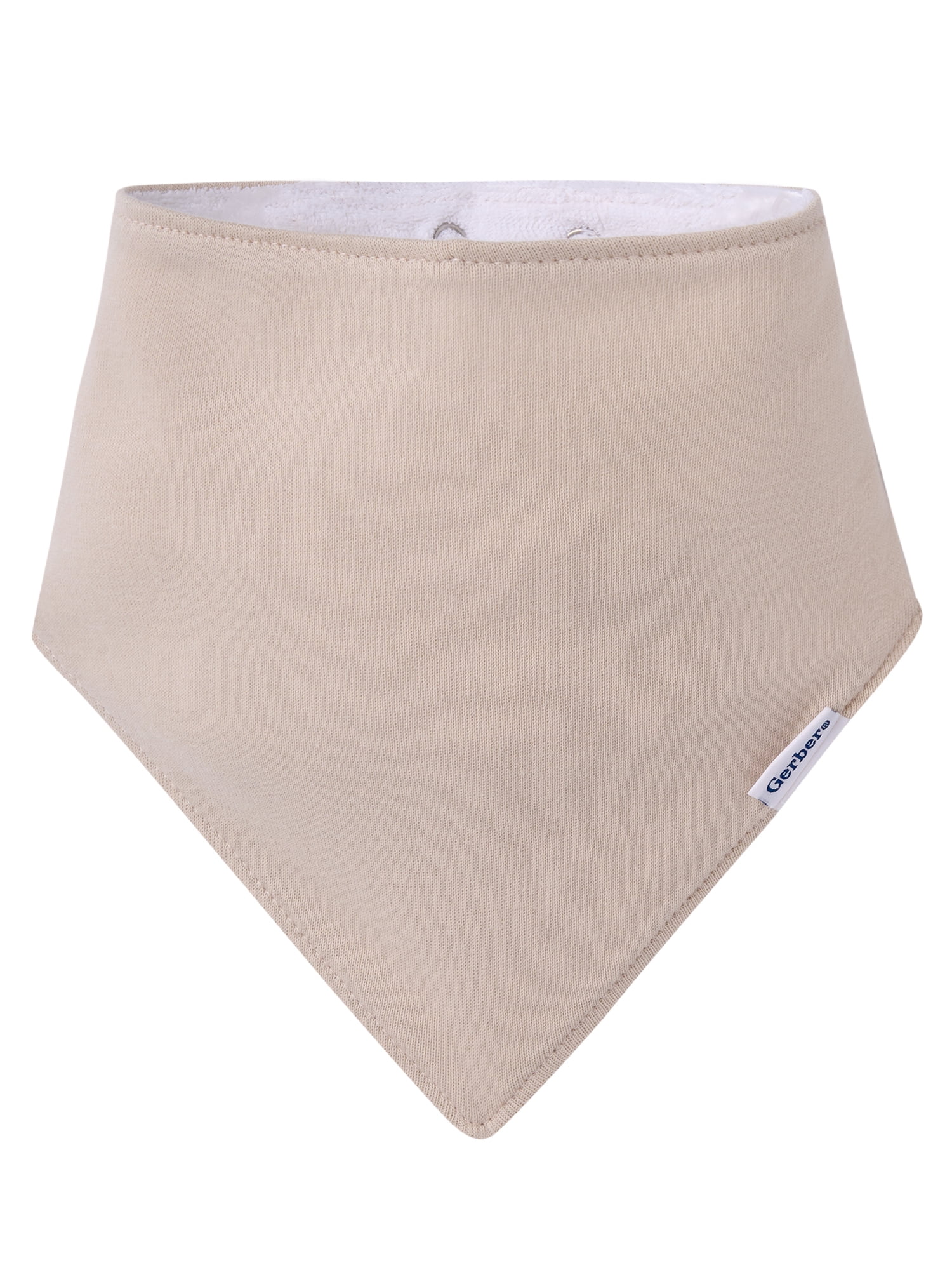 Gerber Baby Boy or Girl Neutral Cotton Bandana Bibs, 3-Pack, One Size