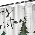 thumbnail image 4 of Rideau de Douche pour Salle de Bain Sapin de Noël Carreaux Buffalo Rouges Rideau de Salle de Bain Imperméable Moderne Crochets de Rideau de Douche Inclus,72x72 Pouces, 4 of 5