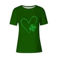 thumbnail image 4 of Mujeres Manga Corta de Verano Tops Impreso Sudadera Casual, Cuello Redondo Blusa Ligera para la Primavera Y el Verano, 4 of 4