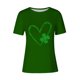 thumbnail image 2 of Mujeres Manga Corta de Verano Tops Impreso Sudadera Casual, Cuello Redondo Blusa Ligera para la Primavera Y el Verano, 2 of 4