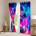 thumbnail image 3 of Homewish Football Gamer Black Out Curtains for Boys Girls,Sport Game Curtains Pack of 2 (42x63 Each),Abstract Gradient Bedroom Curtains,Lightweight Room Decor, 3 of 6