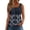 A001_Dark Blue, variant on Womens Summer Tank Tops Square Neck Tunics Casual Sleeveless Top Plus Size Printed Blouse Holliday Clothes