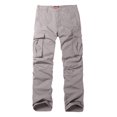 thumbnail image 2 of Pantalones Cargo Match para Hombre, Corte Recto y Holgado, Color Albaricoque Oscuro, 2 of 5