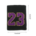 thumbnail image 4 of Unique Bargains 1 Pc Breathable Wristbands Sweat-absorbent Sports Wristband Sport Black Purple, 4 of 6