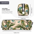 thumbnail image 3 of Fotbe Butterflies And Peacock Feathers Pattern Leather Pencil Case, Pencil Pouch with Durable Zipper, Compact and Stylish Organizer for Stationery, Art Supplies, Travel Essentials, 3 of 7
