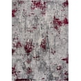 thumbnail image 2 of Rug Branch Elara 3' x 5' (2'8" x 4'8") Red/Grey Abstract Indoor Doormat Rug, Contemporary, Medium Pile, Stain-Resistant Entry Carpet - Front Door, Mudroom, Hallway and Kitchen, 2 of 8