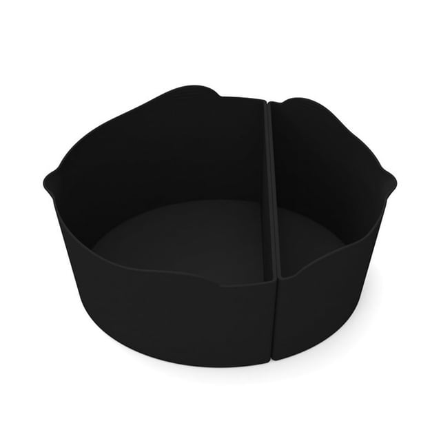 1 Set 6QT Slow Cooker Divider Liner 2 Grids Reusable Dishwasher Safe Crock Pot Silicone Slow Cooker Liner Kitchen Supplies