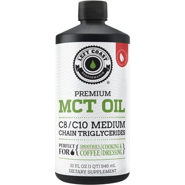 Left Coast Performance Premium Keto MCT Oil from Sustainable Coconuts | Keto Diet | Paleo | 32 oz