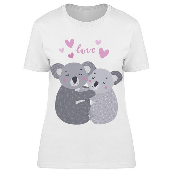 Koalas Hugging Each Other T-Shirt Women -Image by Shutterstock, Female Small
