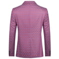 thumbnail image 5 of AZoiNM Men's Single Breasted Plaid Blazer Slim Fit Notch Lapel One Button Casual Sport Coat, 5 of 10