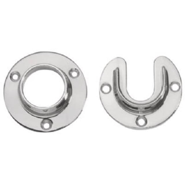 Lido Designs LB-10-505SET Steel Closet Flange Set- Chrome - 1.31 in.