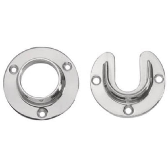 Lido Designs LB-10-505SET Steel Closet Flange Set- Chrome - 1.31 in.