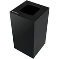 thumbnail image 3 of Global Industrial Square Recycling/Trash Can with Waste Lid, 28 Gallon, Black, 3 of 3