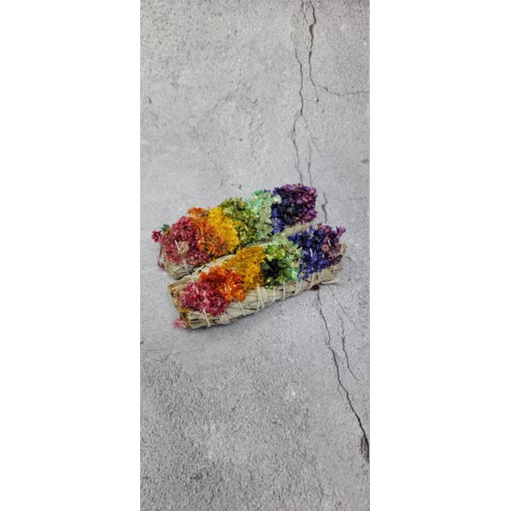 Smudge 7 Chakra Sage Floral