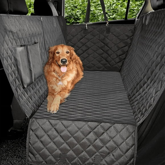 (Gift Of K) Car Seat Protector, Dog Seat Cover with Side Wings, Pet Back Seat Cover-Black, Convertible Hammock C