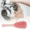thumbnail image 2 of Unique Bargains 1 Pc Long Handle Massage Hair Brush for Head Massage 8.46"x2.76"x1.18" Pink, 2 of 6