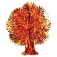 thumbnail image 2 of Beistle Club Pack of 12 Yellow and Orange Metallic Thanksgiving Fall Tree Wall Hanging Decorations, 2 of 2