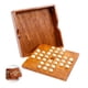 thumbnail image 4 of Tablero De Solitario De Madera, Tablero De Ajedrez De Mármol, Tablero De Juego Con Caja De Almacenamiento, 33 Canicas Para El Hogar, Adultos, Niños Mayores De 6 Años Yuarrent FN002600-00, 4 of 6