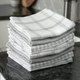 thumbnail image 6 of T-fal Coordinating Flat Waffle Weave Dish Cloth Set, 94854 - Gray - 100% Pure Cotton - 8 Pack - 12 in. x 13 in., 6 of 7