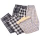 thumbnail image 3 of Pantalones a cuadros para mujer, de otoño e invierno, de cintura alta, estilo coreano, holgados, adelgazantes, de pierna ancha, con forro polar, gruesos, informales, 3 of 4
