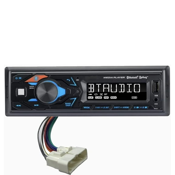 Direct Plug N Play Radio for Bobcat Tractor AM FM Bluetooth AUX MP3 Stereo Radio with 16 Pin Easy Connect Harness