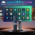 thumbnail image 2 of Clé Android TV BL 4K, 2024 Clé Android TV 10.0 2 Go RAM 16 Go ROM, Clé TV 4K CPU H313 Prend en Charge Wi‐Fi 2.4G/5G Bluetooth 5.0 USB, Clé Android TV avec Télécommande Vocale Bluetooth, 2 of 7