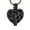 Black, variant on Hollow Heart Urn Necklace for Ashes - Memorial Cremation Jewelry for Ashes Heart Urn Locket for Ashes Stainless Steel Urns Pendant Keepsake Jewelry