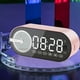 thumbnail image 1 of Reloj despertador con sonido Bluetooth y detección inteligente, sonido Bluetooth, luces deslumbrantes, miniordenador portátil de escritorio, audio Bluetooth para uso doméstico y exterior., 1 of 3