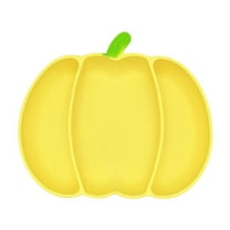 Dongrere Pumpkin Serving Tray for Party Gathering Silicone Dish with Divided for Fall Table Setting