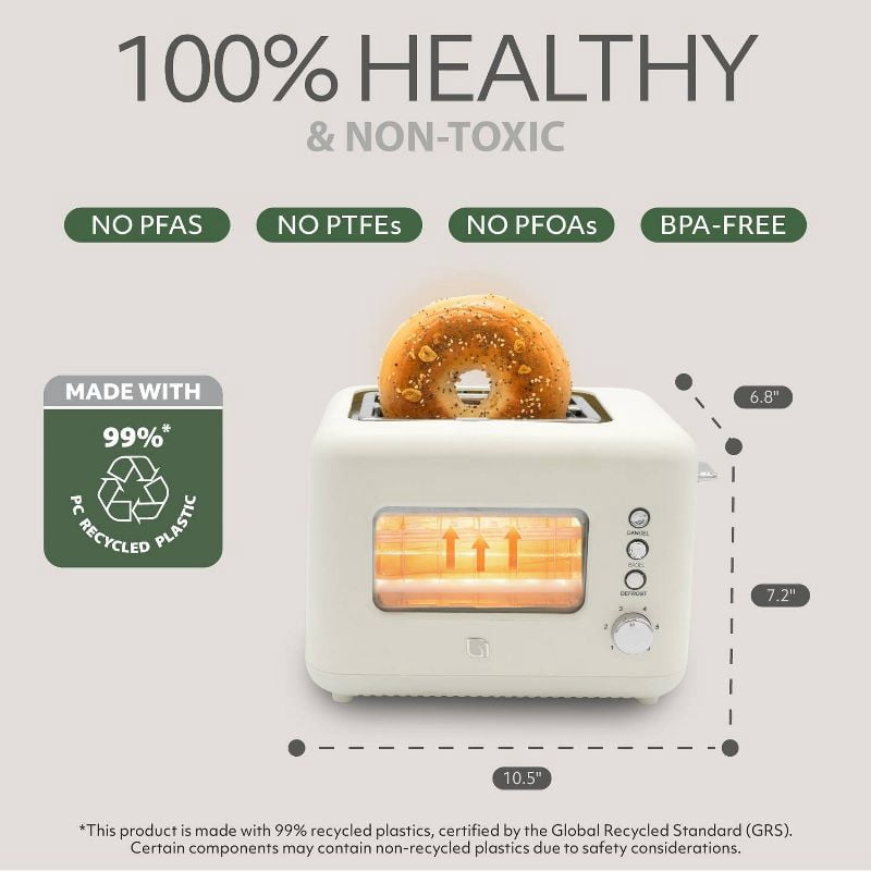2 Slice Toaster with Window