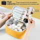 thumbnail image 2 of Makeup Bag Portable Travel Cosmetic Bag for Women, Beauty Zipper Makeup Organizer PU Leather Washable Waterproof, 2 of 4