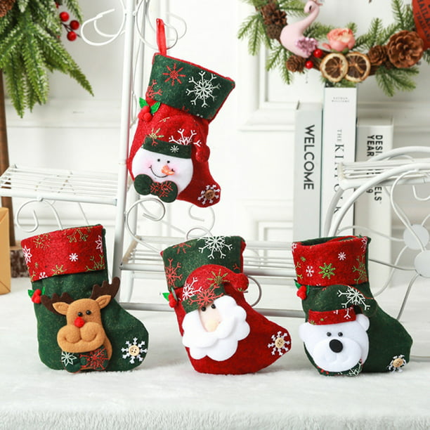 Mini Christmas stockings gift card holders