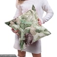 thumbnail image 5 of Ambesonne Floral Fabric by the Yard Upholstery, Watercolor Peony Roses Print, 1 Yard, Mauve Taupe Grey Yellow, 5 of 5